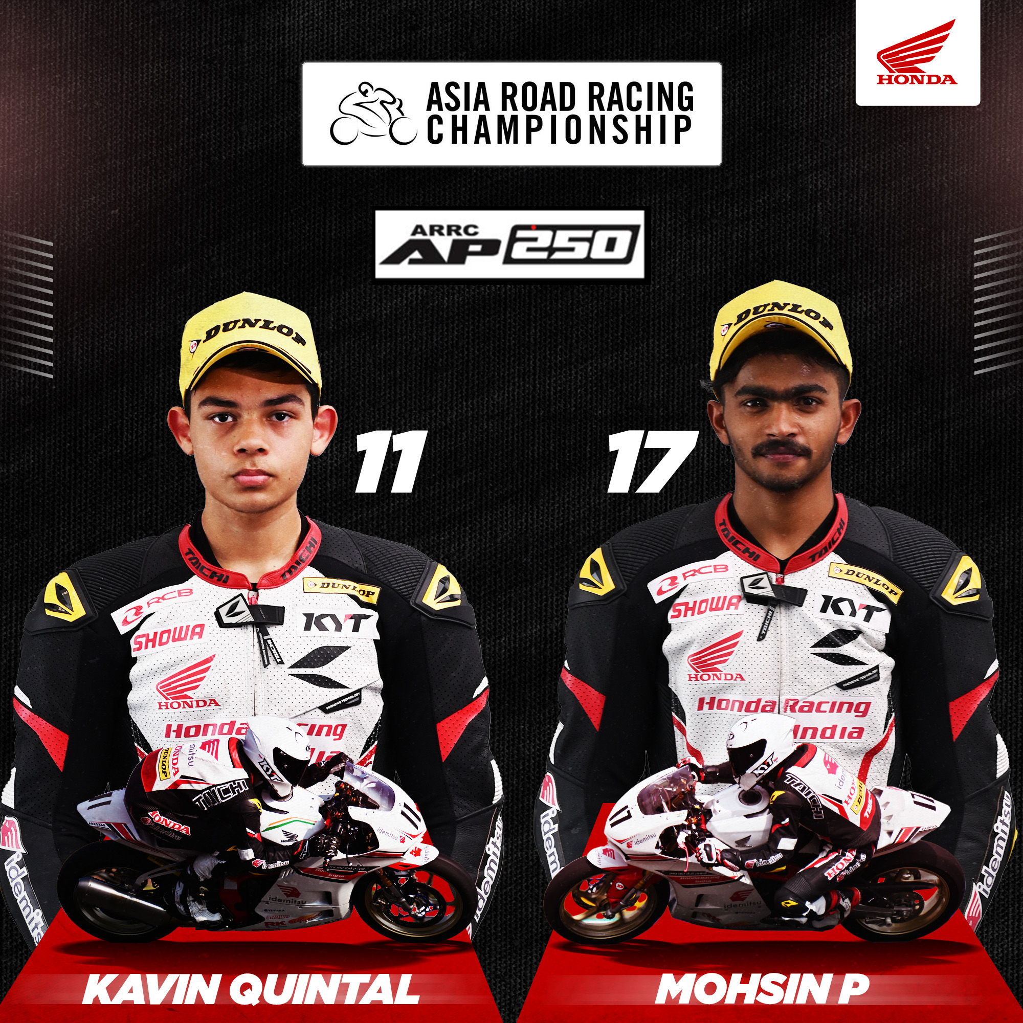 Honda Racing India Riders Gears Up For Round 3 Of 2024 FIM Asia Road