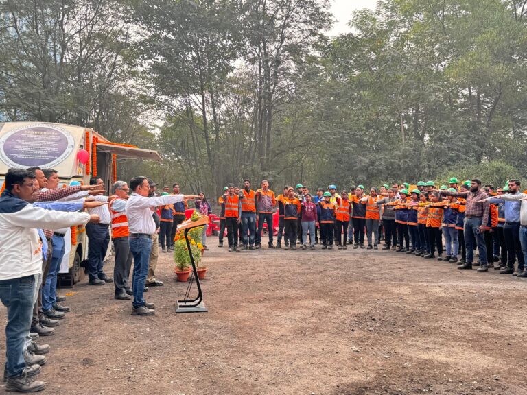 Road safety awareness pledge by employees and workers