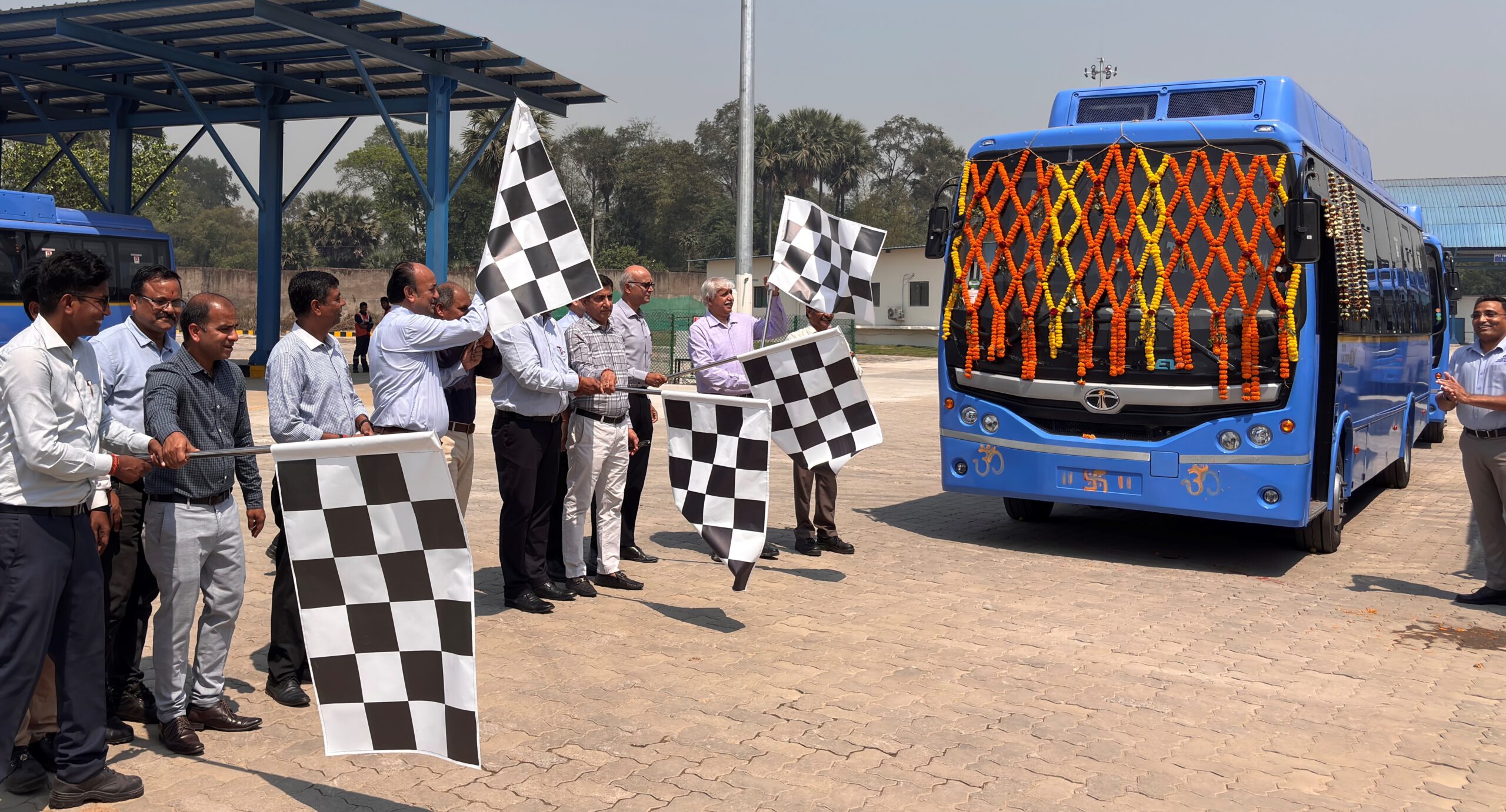 Tata Steel Meramandali Launches 20 Electric Buses for Employees