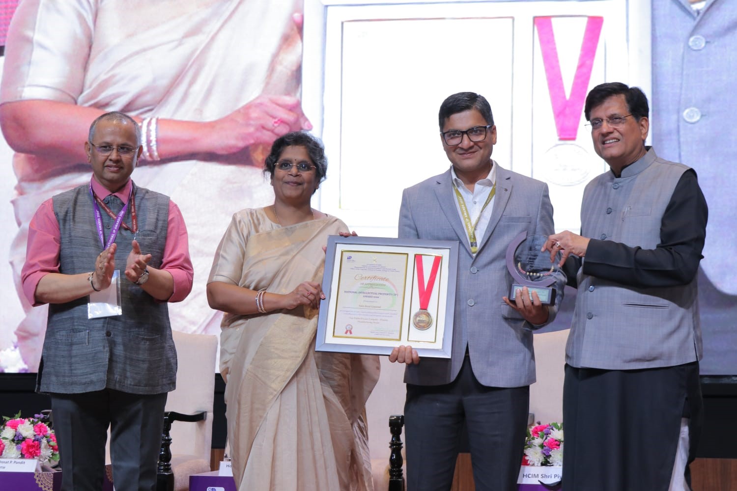 Tata Steel conferred the National Intellectual Property Award and the World Intellectual Property Award