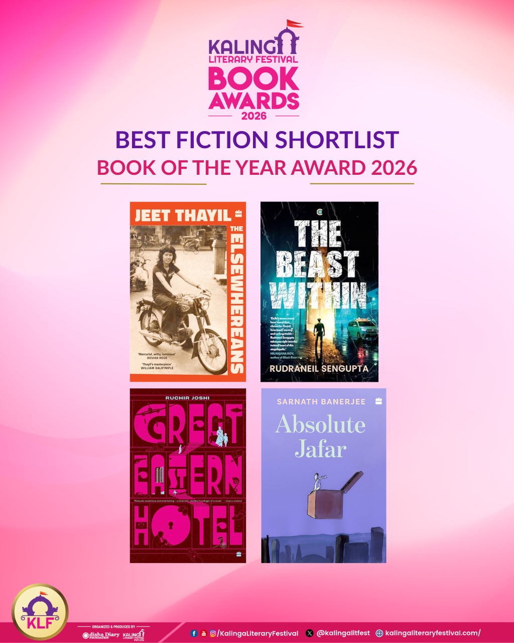 Kalinga Literary Festival Announces 2026 Book Awards Shortlist, Celebrating Exceptional Voices Across 5 Categories